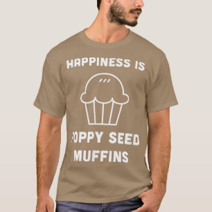 Camiseta Poppy Seed Muffins Desayuno Brunch Cocina Pasta