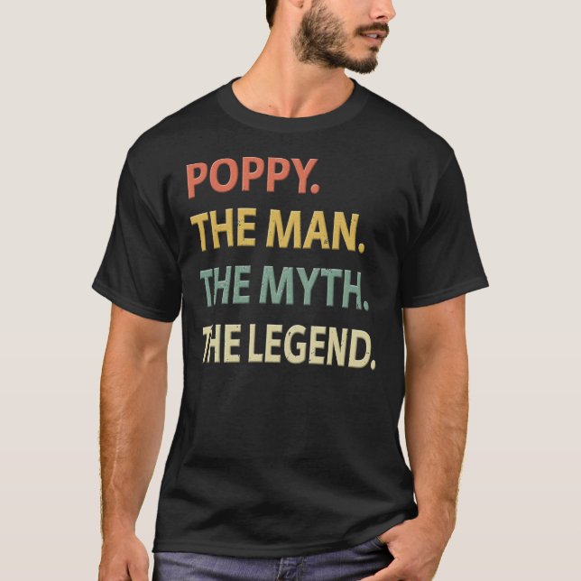 Camiseta Poppy The Man The Myth The Legend Essential T-Shir (Anverso)