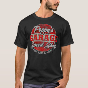 Camiseta Poppys Garage Speed Shop Vintage Design