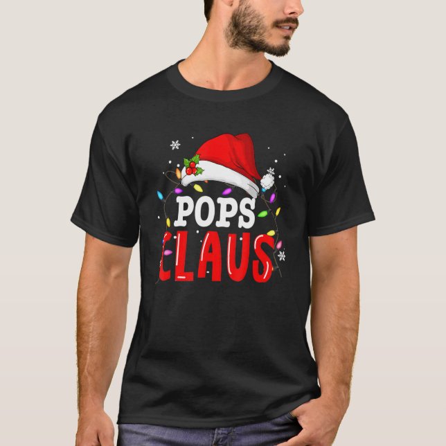 Camiseta Pops Claus Navidades Familia Pareándose con Pajama (Anverso)