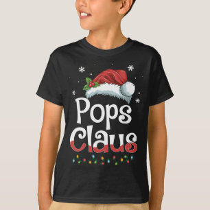 Camiseta Pops Claus Santa Funny Navidades Pajama Mateo F