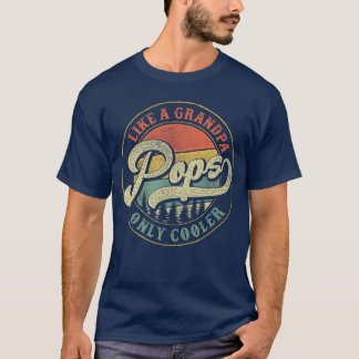 Camiseta Pops como un abuelo solo que más genial Vintage Re