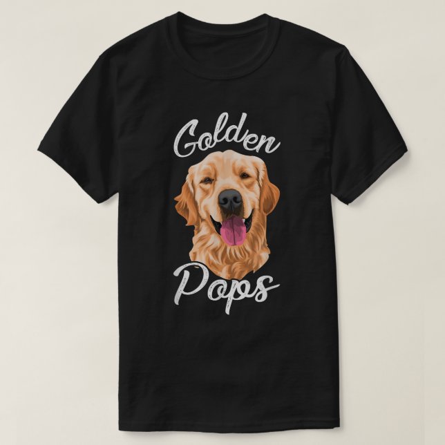 Camiseta Pops de Golden Retriever para mujeres Perra Madre  (Diseño del anverso)