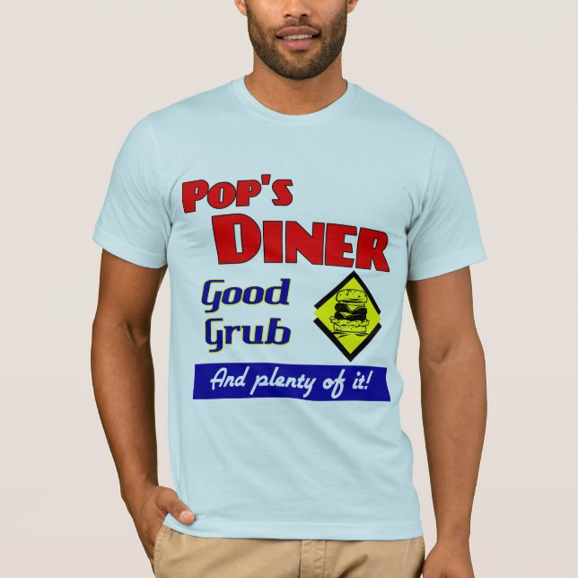 Camiseta Pops Diner Kitchen Art (Anverso)