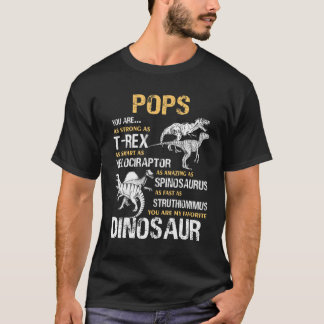 Camiseta Pops Eres Mi Tee Favorito De Dinosaurios Para Los