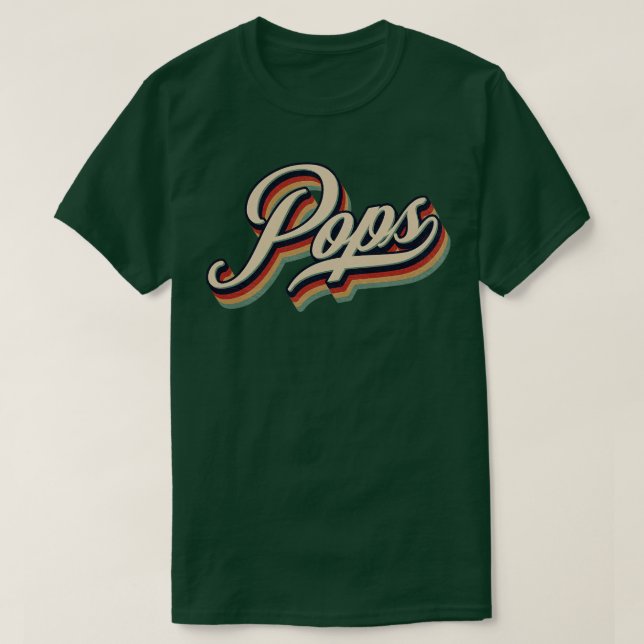 Camiseta Pops retro vintage (Diseño del anverso)