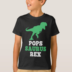 Camiseta Pops-saurus Rex Dino Dinosaur Popssaurus Funny