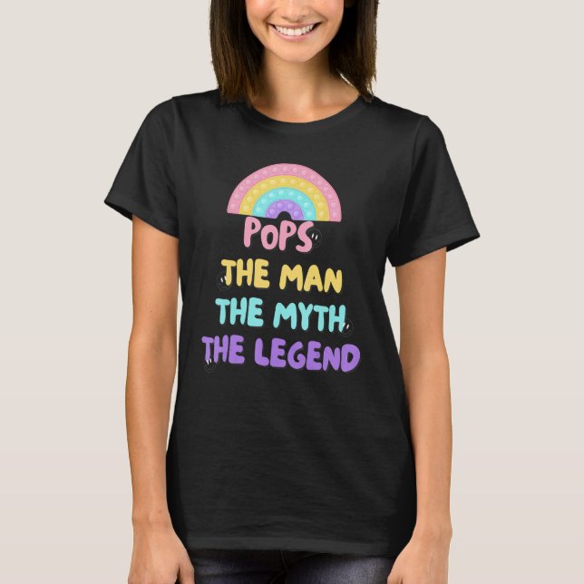 Camiseta Pops the man the myth the legend sign (Anverso)