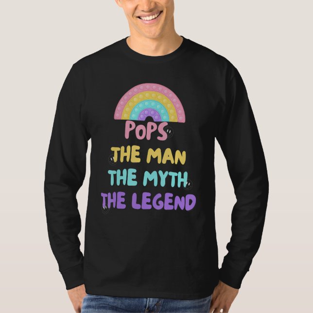 Camiseta Pops the man the myth the legend sign (Anverso)