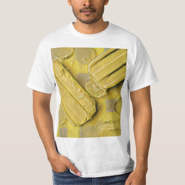 Camiseta Popsicas de helado amarillo (Anverso)