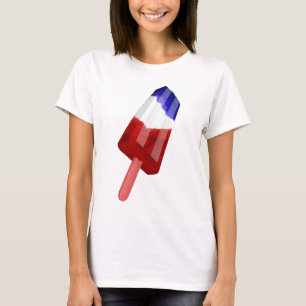 Camiseta Popsicas Patrióticas Rojas, Blancas Y Azules