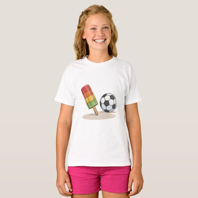 Camiseta Popsicle and soccer ball (Anverso completo)