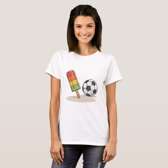Camiseta Popsicle and soccer ball (Anverso completo)