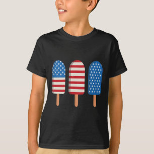 Camiseta Popsicle Bandera Americana Patriótico 4 De Julio N