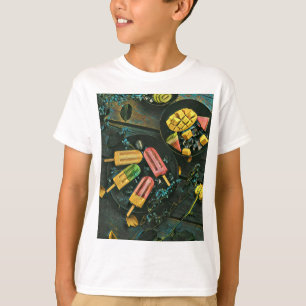 Camiseta Popsicle colorida de helado