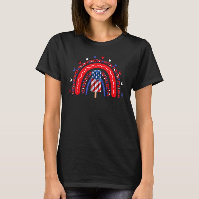 Camiseta Popsicle Cuarto De Julio Patrioti Bandera Estadoun (Anverso)