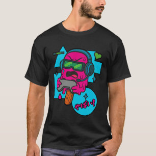 Camiseta Popsicle de jugador con rabia de píxeles divertido
