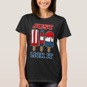 Camiseta Popsicle Día de la Independencia de EE. UU. Bander