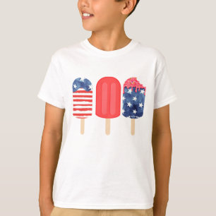 Camiseta Popsicle Patriótico