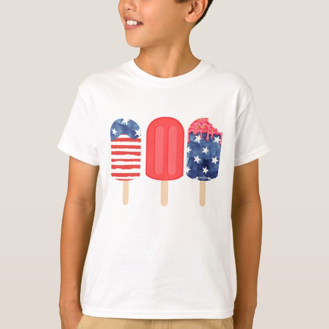 Camiseta Popsicle Patriótico (Anverso)