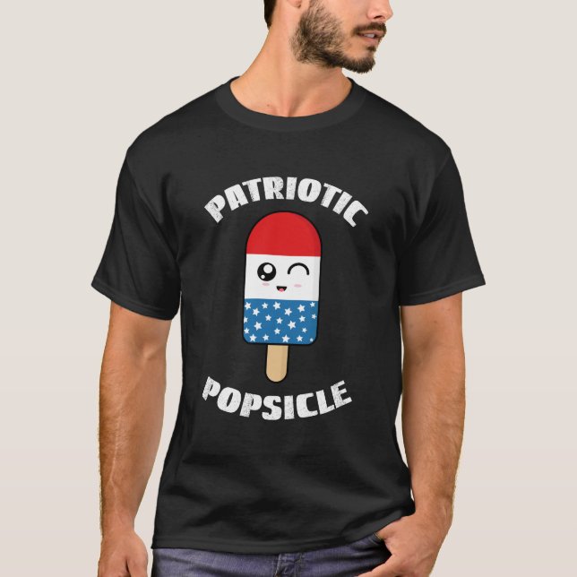 Camiseta Popsicle Patriótico, Popsicle Summer (Anverso)