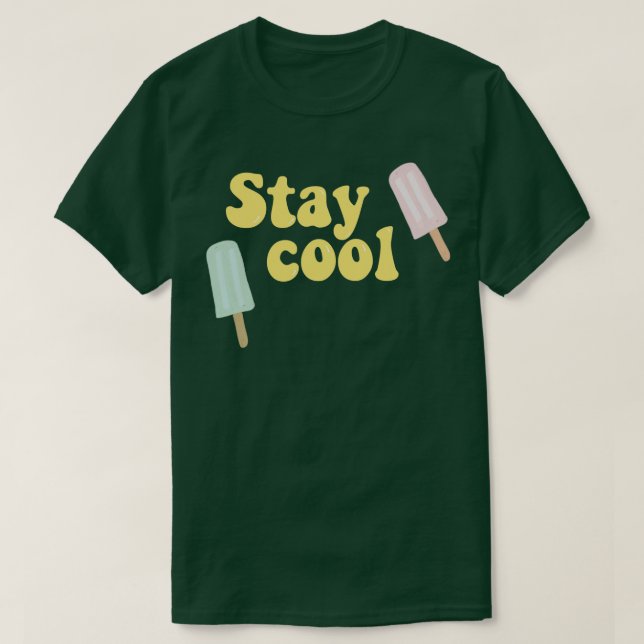 Camiseta Popsicle Stay cool verano (Diseño del anverso)