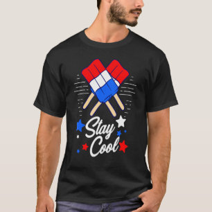 Camiseta Popsicle Stay Guay Patriot Ice Pop 4 De Julio Vac