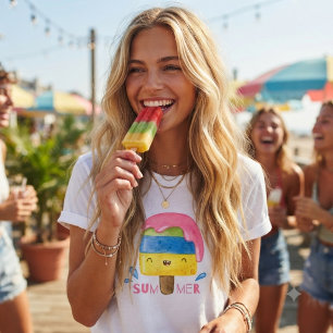 Camiseta Popsicle veraniego y divertido y extravagante