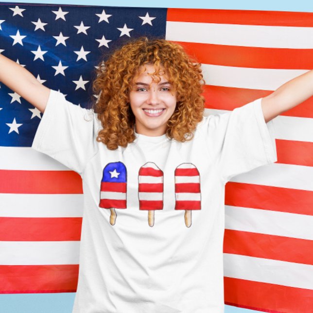 Camiseta Popsicles patrióticos (Subido por el creador)