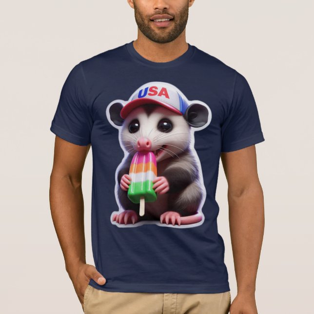 CAMISETA POPSÍCULO DE COMIDA DE OPOSSUM 3 (Anverso)