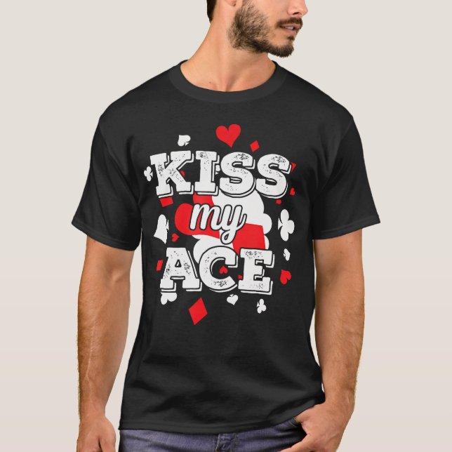 Camiseta Póquer Bésame el As (Anverso)