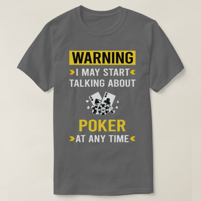 Camiseta Póquer de advertencia (Diseño del anverso)