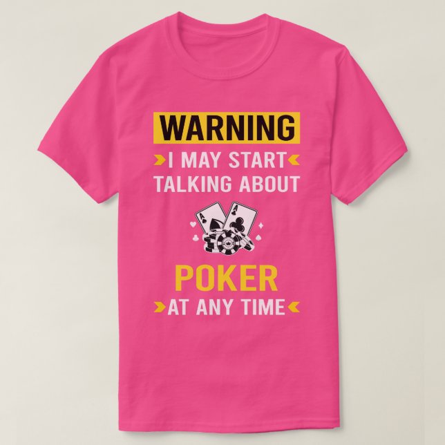Camiseta Póquer de advertencia (Diseño del anverso)