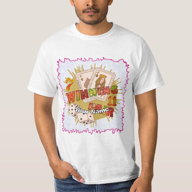Camiseta Póquer de Pareja Ganadora  (Anverso)