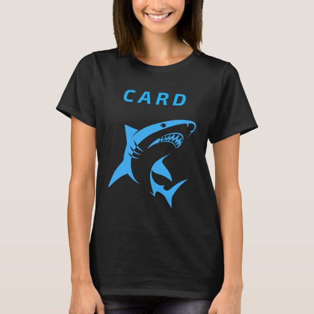 Camiseta Póquer de tiburón de tarjetas (Anverso)