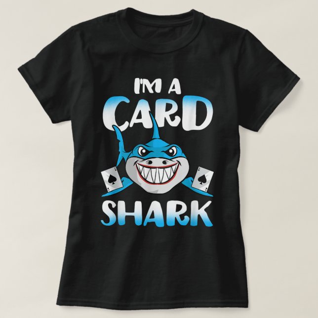 Camiseta Póquer - Jugar al Casino Shark - Playa (Diseño del anverso)