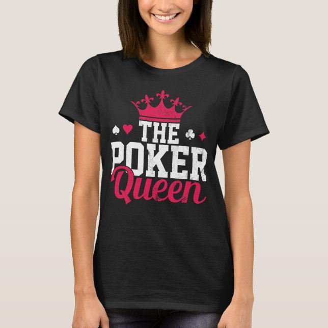 Camiseta Póquer reina princesa chica (Anverso)
