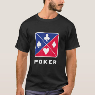 Camiseta Póquer Texas Holdem Omaha Cards Heart Spades