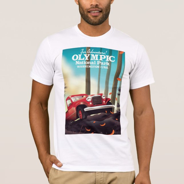 Camiseta ¡Por aventura! Parque nacional olímpico Washington (Anverso)
