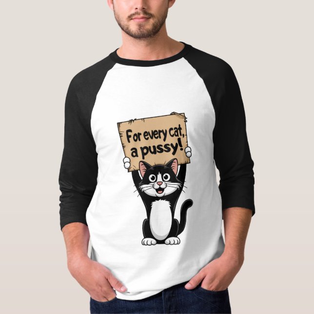 Camiseta ¡Por cada gato, un maricón! (Anverso)