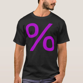 Camiseta Por ciento - Púrpura