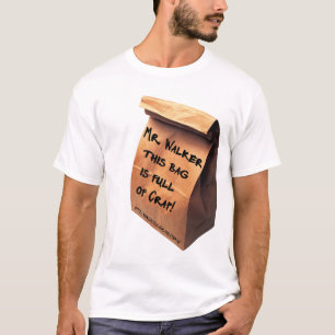 Camiseta Por completo del bolso del marrón de la mierda