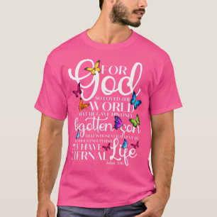 Camiseta Por Dios Tan Amado El Mundo De La Mariposa Art Joh