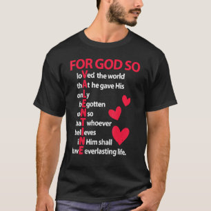 Camiseta Por Dios Tan Amado El Mundo De San Valentín