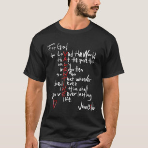 Camiseta Por Dios Tan Amado El Mundo Jesús Es Mi Valentín