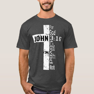 Camiseta Por Dios tan amado el World Vintage Cross Premium