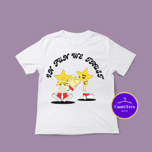 Camiseta Por diversión confiamos en el gráfico retro