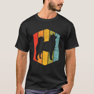 Camiseta Por Dog Retro Vintage Alaskan Malamute