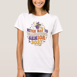 Camiseta ¿Por dónde se va a la graduación? Senior 2027.