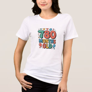 Camiseta por el 65 cumpleaños Camisa de celebració
